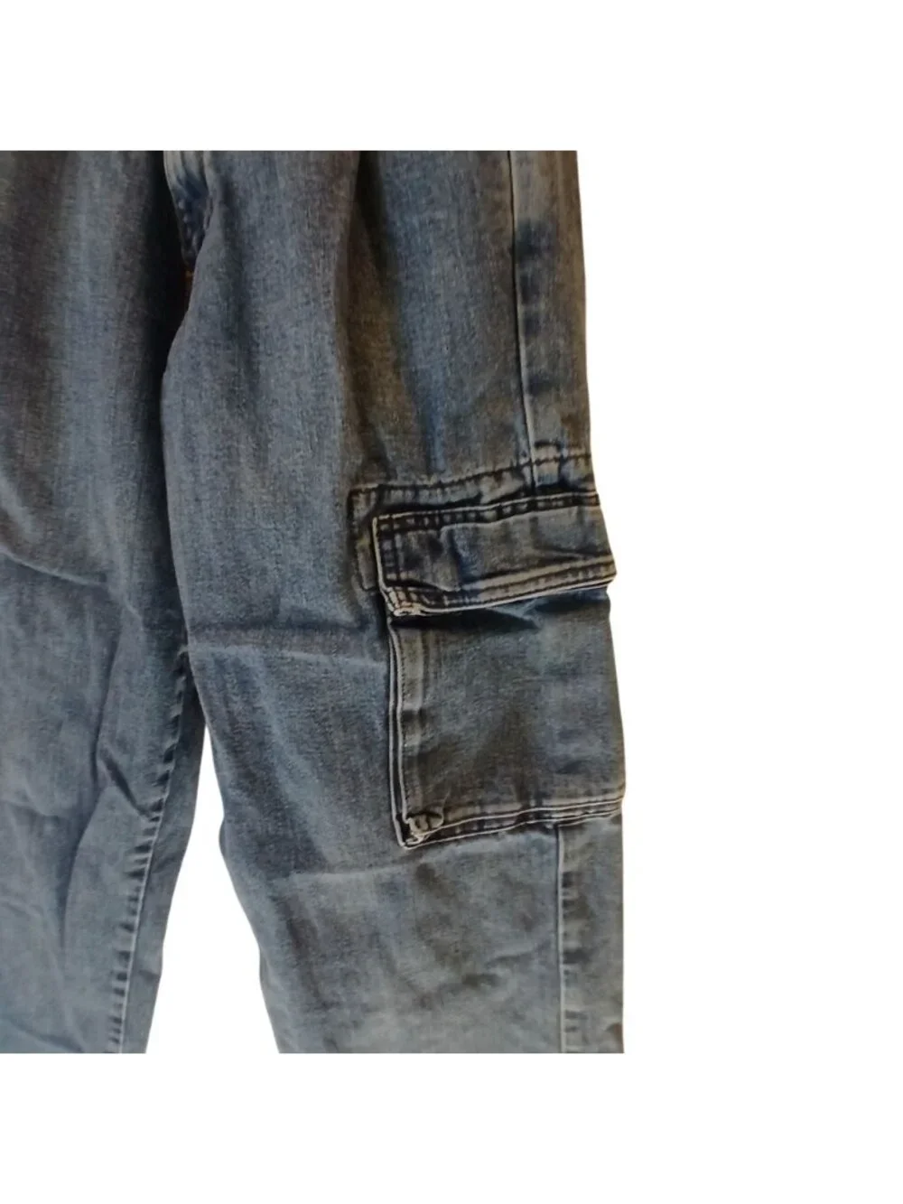 Guess Womens Denim Cargo Pants Size 29 Style 34815 100% Cotton Made USA #H-28 - Picture 6 of 14